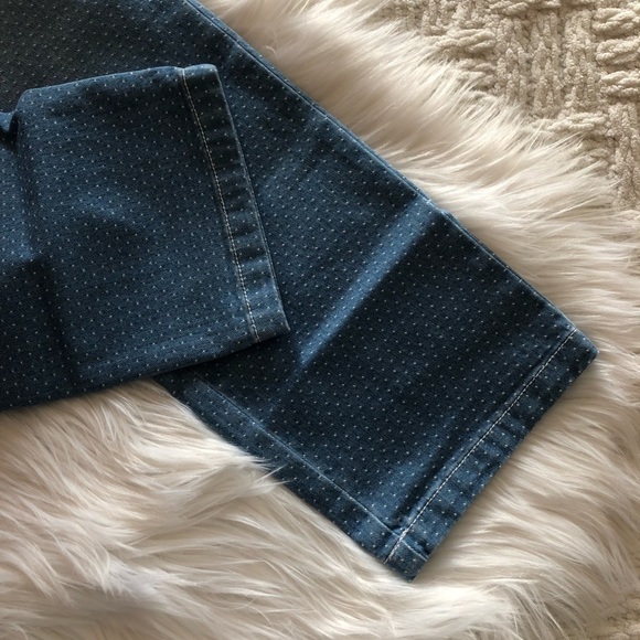 Paz Torras Micro Dot Blue Skinny Jeans 10 - Picture 5 of 7